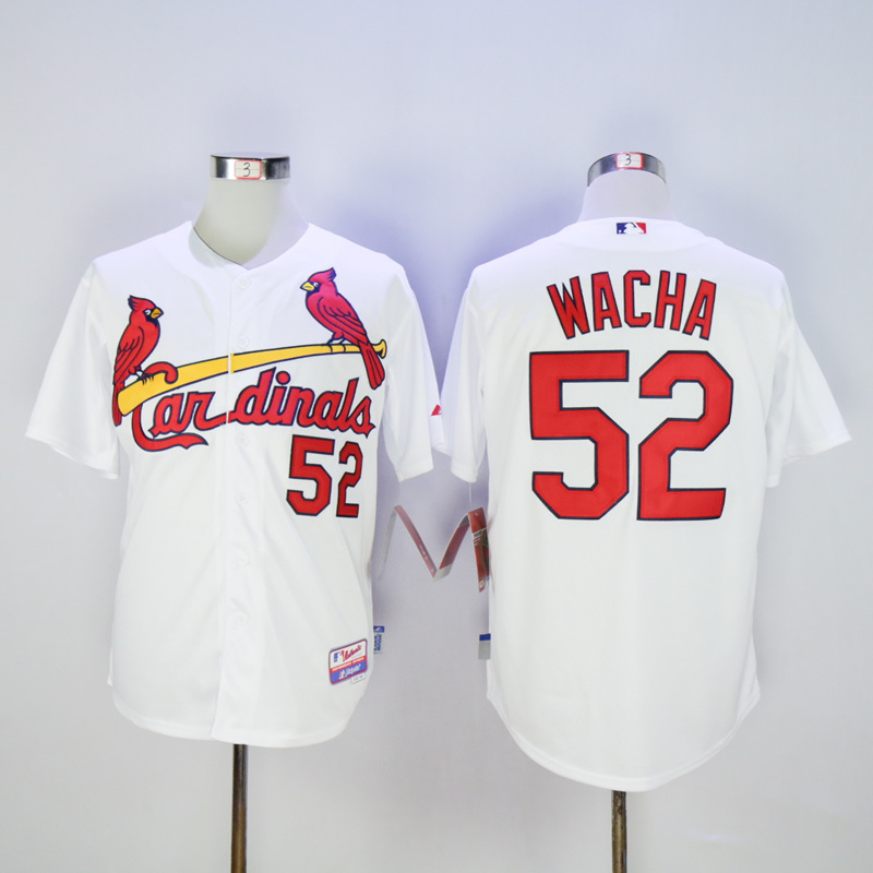 Men St. Louis Cardinals #52 Wacha White MLB Jerseys->->MLB Jersey